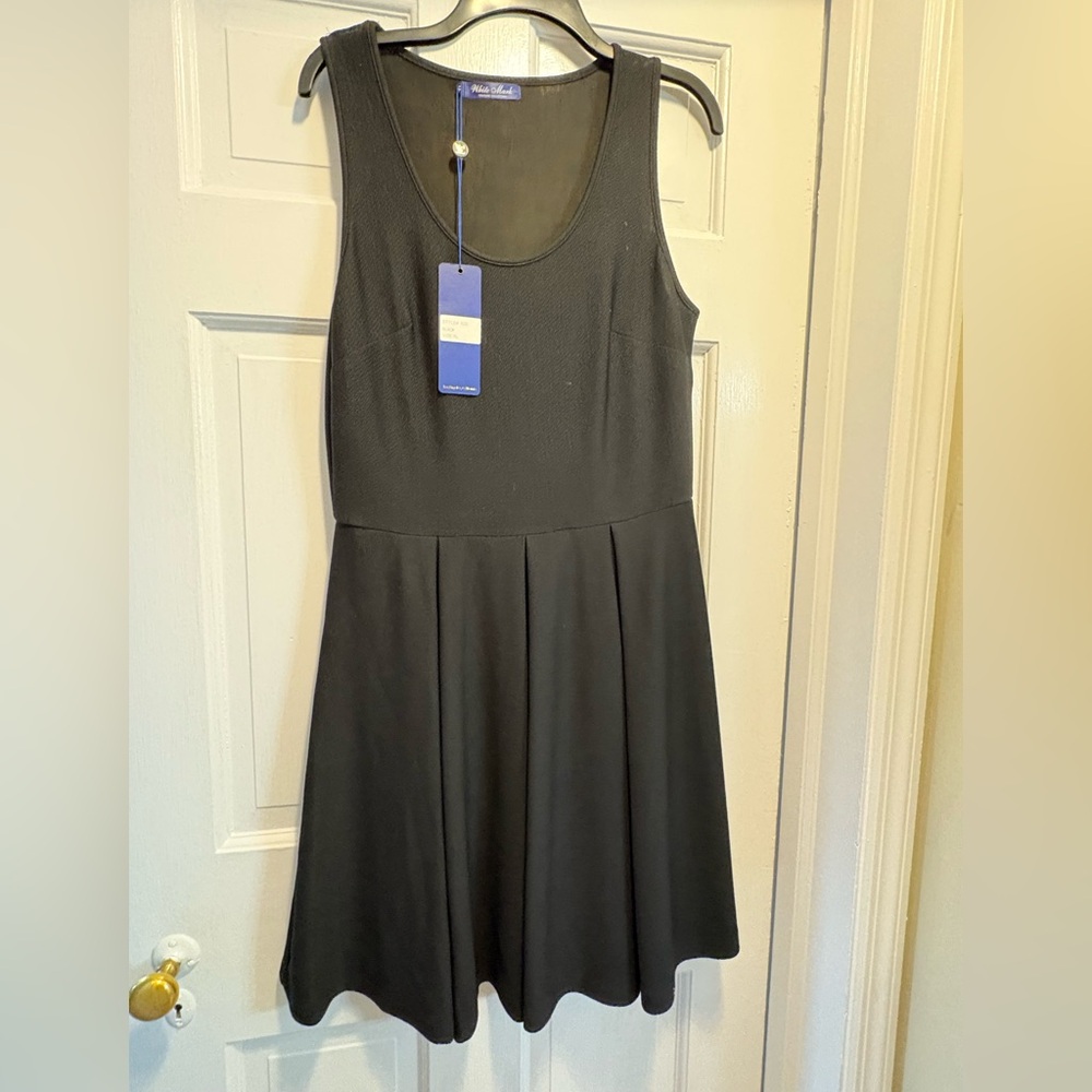White Mark Elegant Black Mini Dress